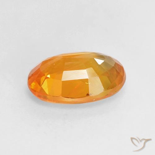 Zaffiro Arancio Medio naturale da 1.45 ct, Ovale, VS-SI