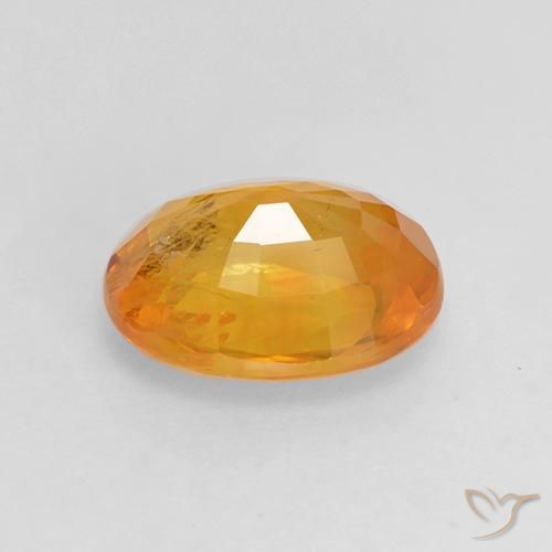 Zaffiro Arancio Medio naturale da 1.81 ct, Ovale, VS-SI