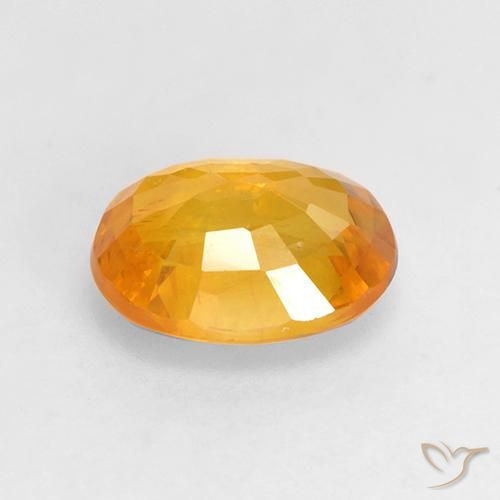 Zaffiro Arancio dorato naturale da 1.70 ct, Ovale, VS-SI