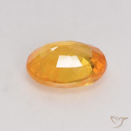 Zaffiro Arancio-Oro naturale da 1.40 ct, Ovale, VS-SI