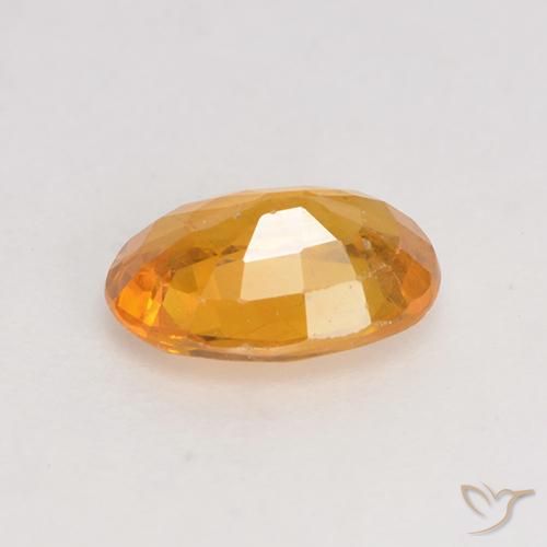 Zaffiro Arancio Medio naturale da 0.88 ct, Ovale, VS-SI
