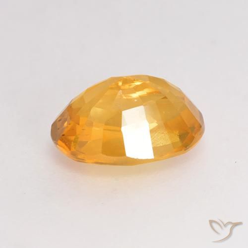 Zaffiro Arancio Medio naturale da 1.50 ct, Ovale, VS