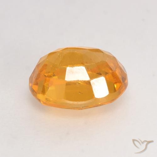 Zaffiro Arancio Medio naturale da 0.98 ct, Ovale, VS-SI