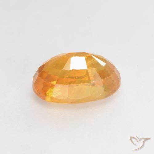 Zaffiro Arancio Medio naturale da 1.26 ct, Ovale, VS-SI