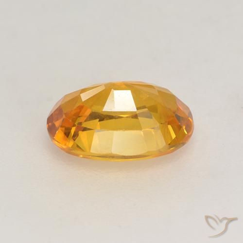 Zaffiro Arancio-Oro naturale da 1.43 ct, Ovale, VS