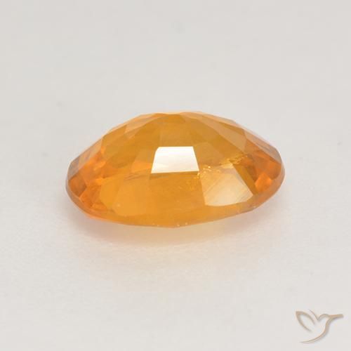 Zaffiro Arancio Medio naturale da 1.58 ct, Ovale, VS-SI