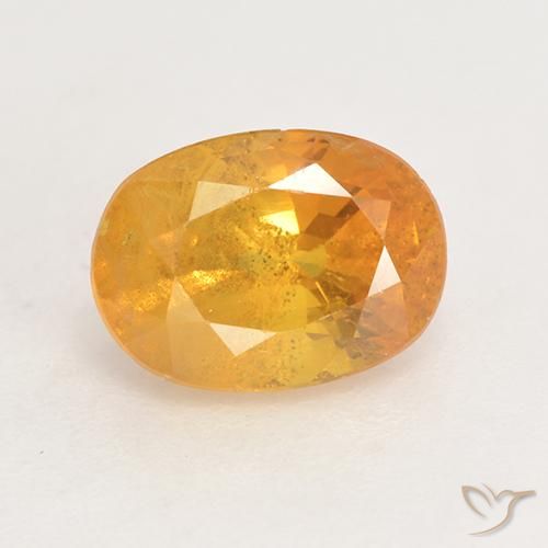 2.02ct Naturale Arancio Medio Zaffiro, Ovale, VS-SI