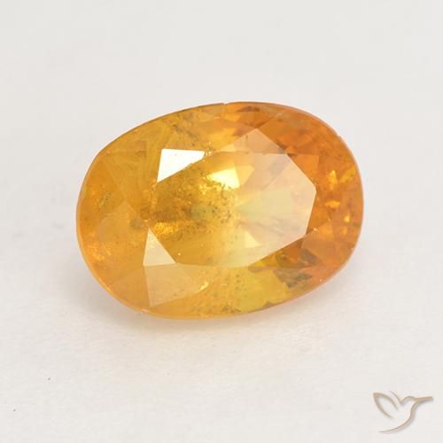 Zaffiro Arancio Medio naturale da 2.02 ct, Ovale, VS-SI