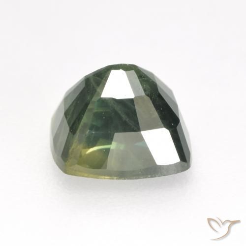Zaffiro Verde salvia naturale da 1.31 ct, Cuscino, VS