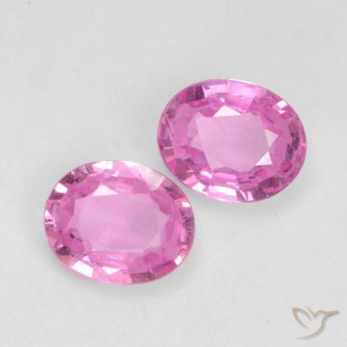 Gemme di Zaffiro Viola medio naturale da 0.74 ct, Ovale, VS