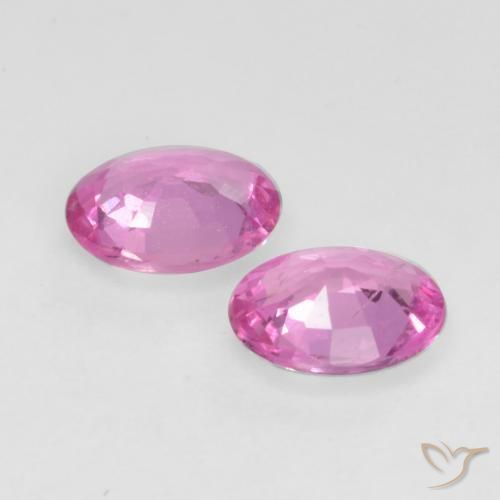 Gemme di Zaffiro Viola medio naturale da 0.74 ct, Ovale, VS