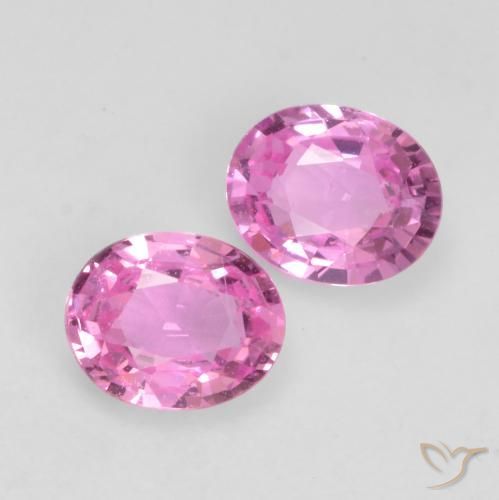 Gemme di Zaffiro Viola intenso naturale da 0.85 ct, Ovale, VS