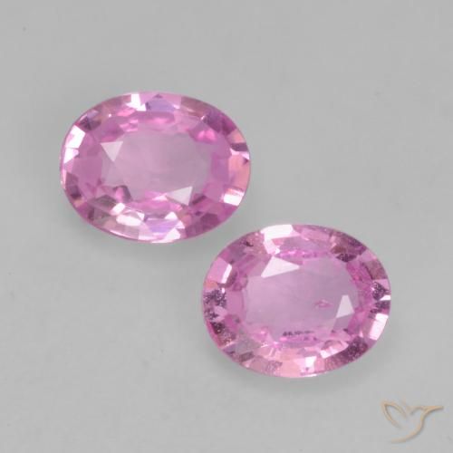 0.64ctw Naturale Viola rosato brillante Zaffiro, Ovale, VS