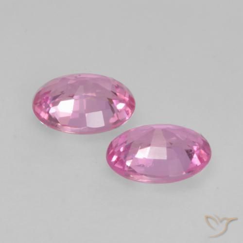 Gemme di Zaffiro Viola rossastro chiaro naturale da 0.76 ct, Ovale, VS