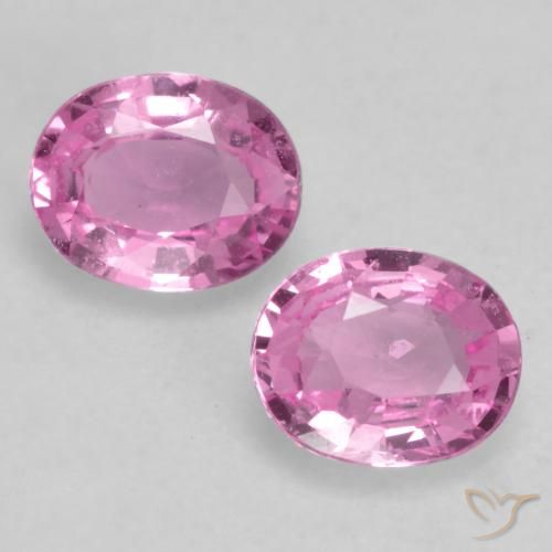 0.67ctw Naturale Rosa medio Zaffiro, Ovale, VVS-VS
