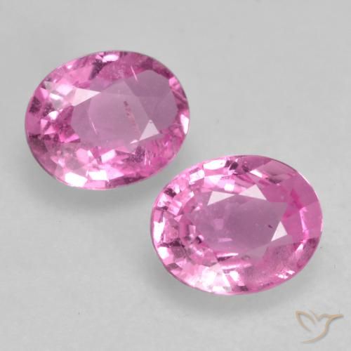 0.88ctw Naturale Rosa intenso Zaffiro, Ovale, VS