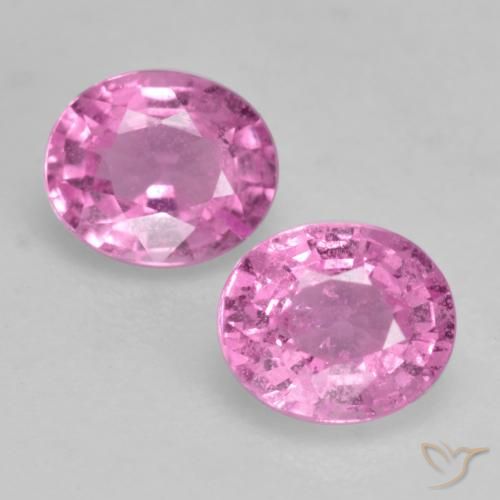 0.87ctw Naturale Rosa medio Zaffiro, Ovale, VS
