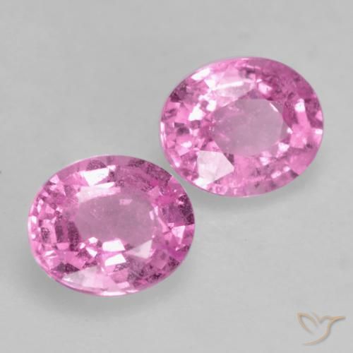 Gemme di Zaffiro Rosa medio naturale da 0.87 ct, Ovale, VS