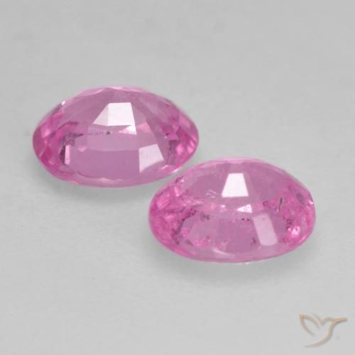 Gemme di Zaffiro Rosa medio naturale da 0.87 ct, Ovale, VS