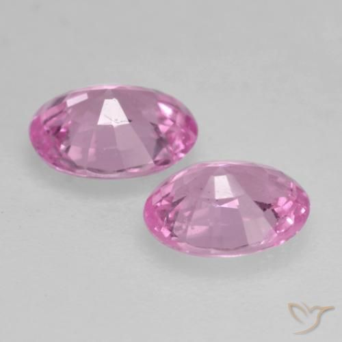 Gemme di Zaffiro Rosa medio naturale da 0.81 ct, Ovale, VVS-VS