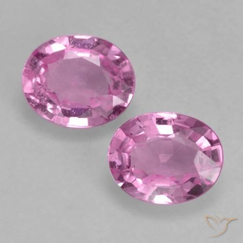 0.77ctw Naturale Rosa medio Zaffiro, Ovale, VS