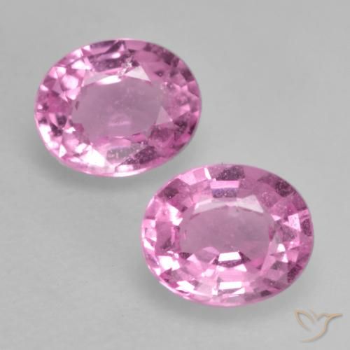 0.83ctw Naturale Rosa medio Zaffiro, Ovale, VS