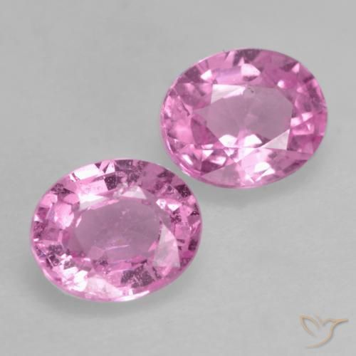 Gemme di Zaffiro Rosa medio naturale da 0.83 ct, Ovale, VS