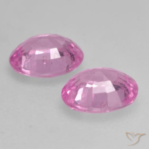 Gemme di Zaffiro Rosa medio naturale da 0.83 ct, Ovale, VS