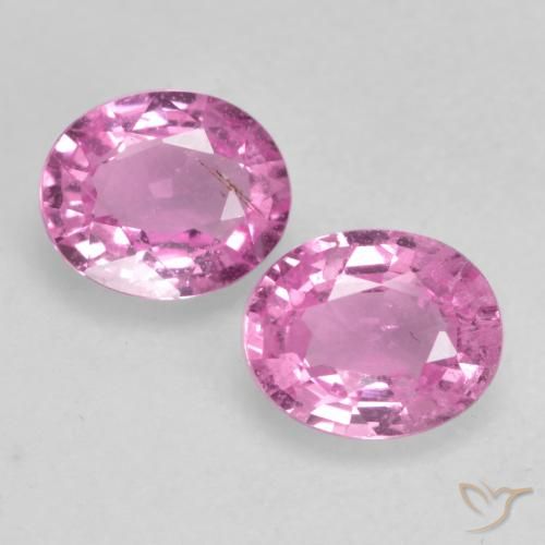 0.83ctw Naturale Rosa porpora reale Zaffiro, Ovale, VS
