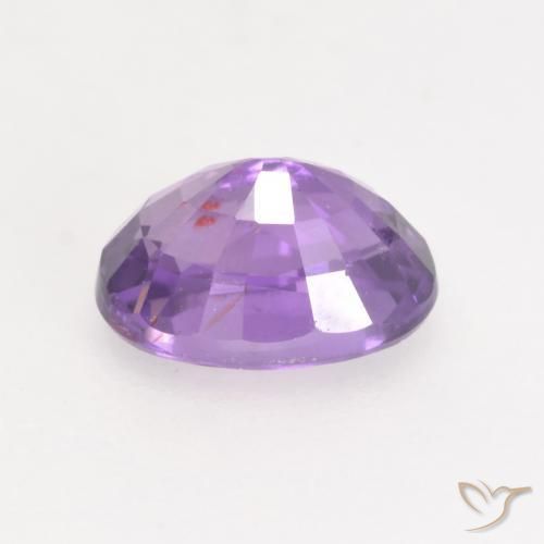 Zaffiro violaceo naturale da 0.81 ct, Ovale, VVS-VS