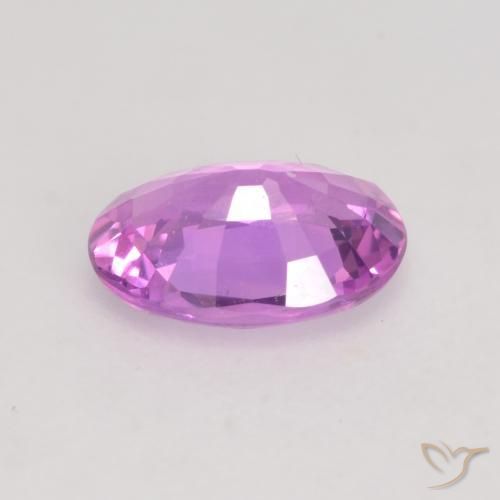 Zaffiro Viola intenso naturale da 0.59 ct, Ovale, VVS-VS