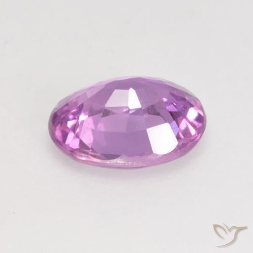 Zaffiro Rosa violetto naturale da 0.76 ct, Ovale, VVS-VS