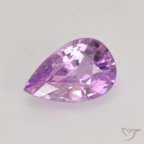 0.63ct Naturale Viola Rosato Viola Zaffiro, Forma a pera, VVS-VS