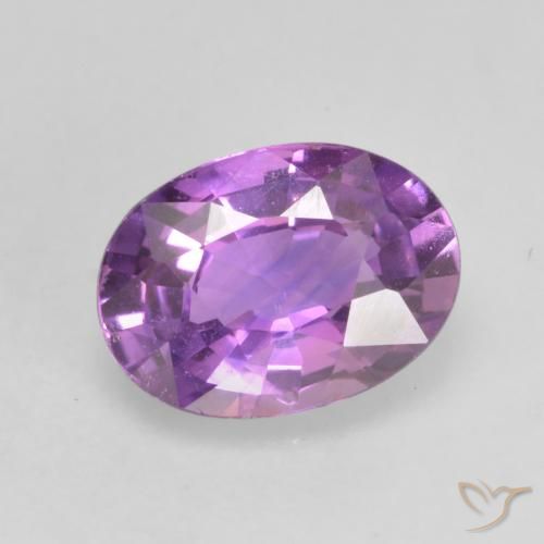 0.70ct Naturale violaceo Zaffiro, Ovale, VVS-VS