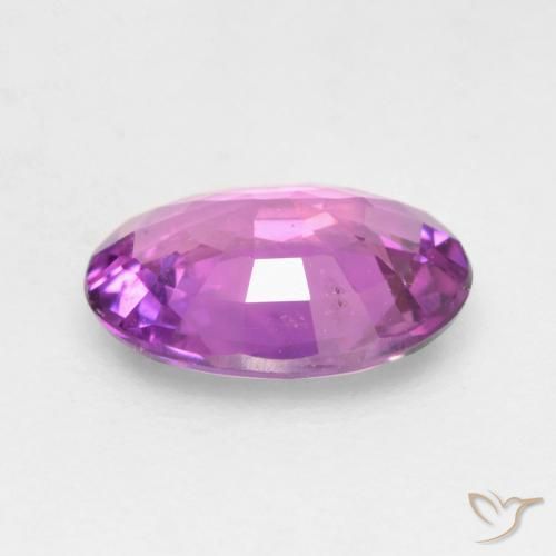 Zaffiro Viola elettrico naturale da 0.55 ct, Ovale, VVS-VS