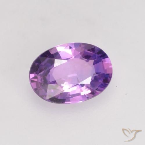 Zaffiro Viola scuro naturale da 0.68 ct, Ovale, VVS
