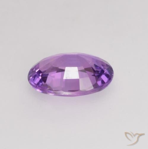 Zaffiro Viola scuro naturale da 0.68 ct, Ovale, VVS