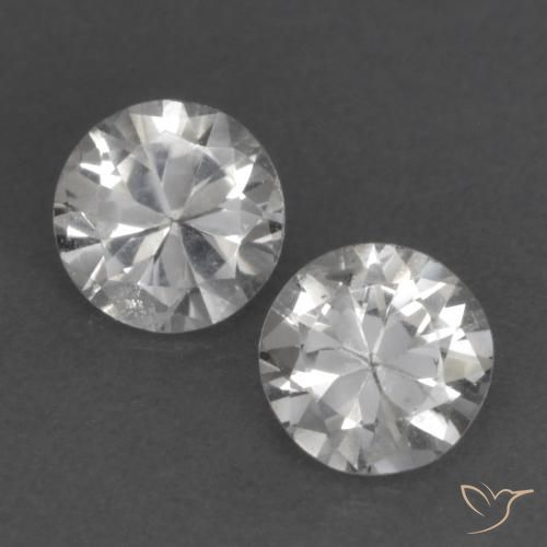 Gemme di Zaffiro Bianco naturale da 0.68 ct, Rotondo, VS