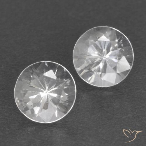 Gemme di Zaffiro Bianco naturale da 0.71 ct, Rotondo, VS