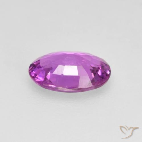Zaffiro Viola intenso naturale da 0.47 ct, Ovale, VVS-VS