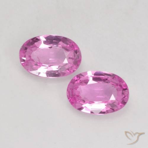 1.15ctw Naturale Viola rosato brillante Zaffiro, Ovale, VS