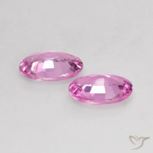 Gemme di Zaffiro Viola rosato brillante naturale da 1.15 ct, Ovale, VS