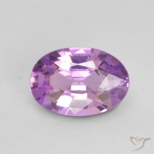Zaffiro Viola elettrico naturale da 0.58 ct, Ovale, VVS-VS