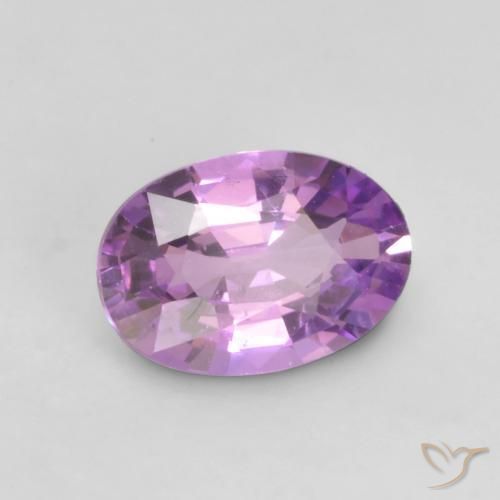 Zaffiro Viola elettrico naturale da 0.58 ct, Ovale, VVS-VS