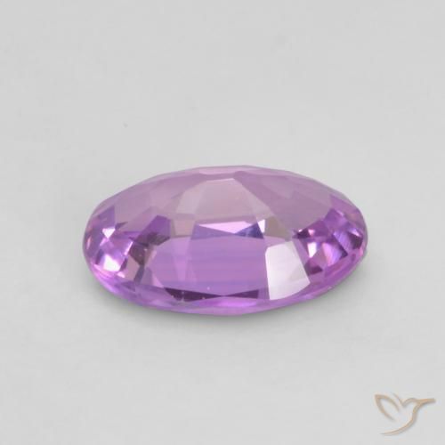 Zaffiro Viola elettrico naturale da 0.58 ct, Ovale, VVS-VS