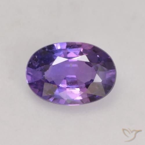 0.50ct Naturale Viola scuro Zaffiro, Ovale, VS