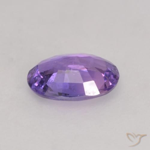 Zaffiro Viola scuro naturale da 0.50 ct, Ovale, VS