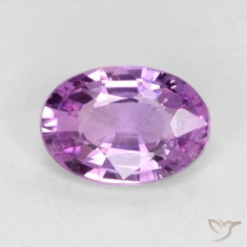 0.55ct Naturale Viola rosato medio Zaffiro, Ovale, VS