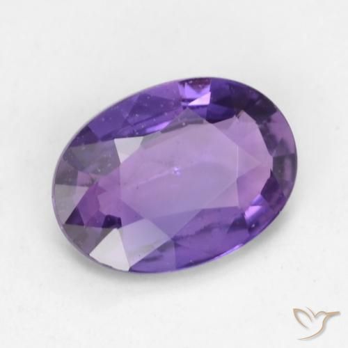 Zaffiro Viola-Rosa naturale da 0.51 ct, Ovale, VS