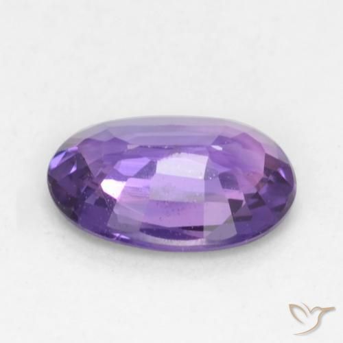Zaffiro Viola-Rosa naturale da 0.51 ct, Ovale, VS